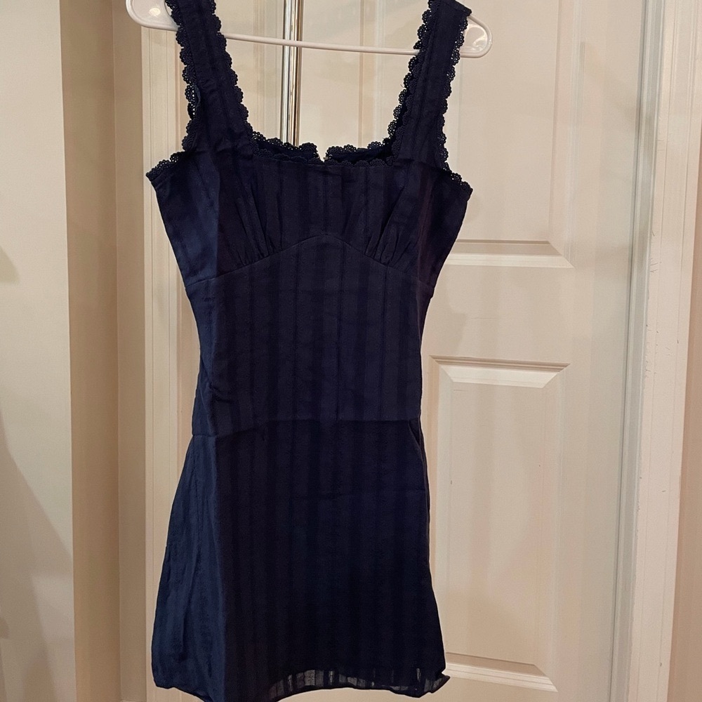 Princess Polly navy mini dress size TALL 2